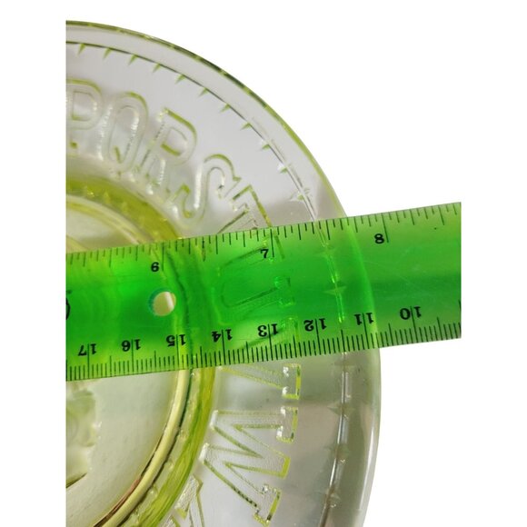 Antique Uranium Children's (Boy) EAPG ABC Plate by Clay's Crystal Works - Picture 9 of 9